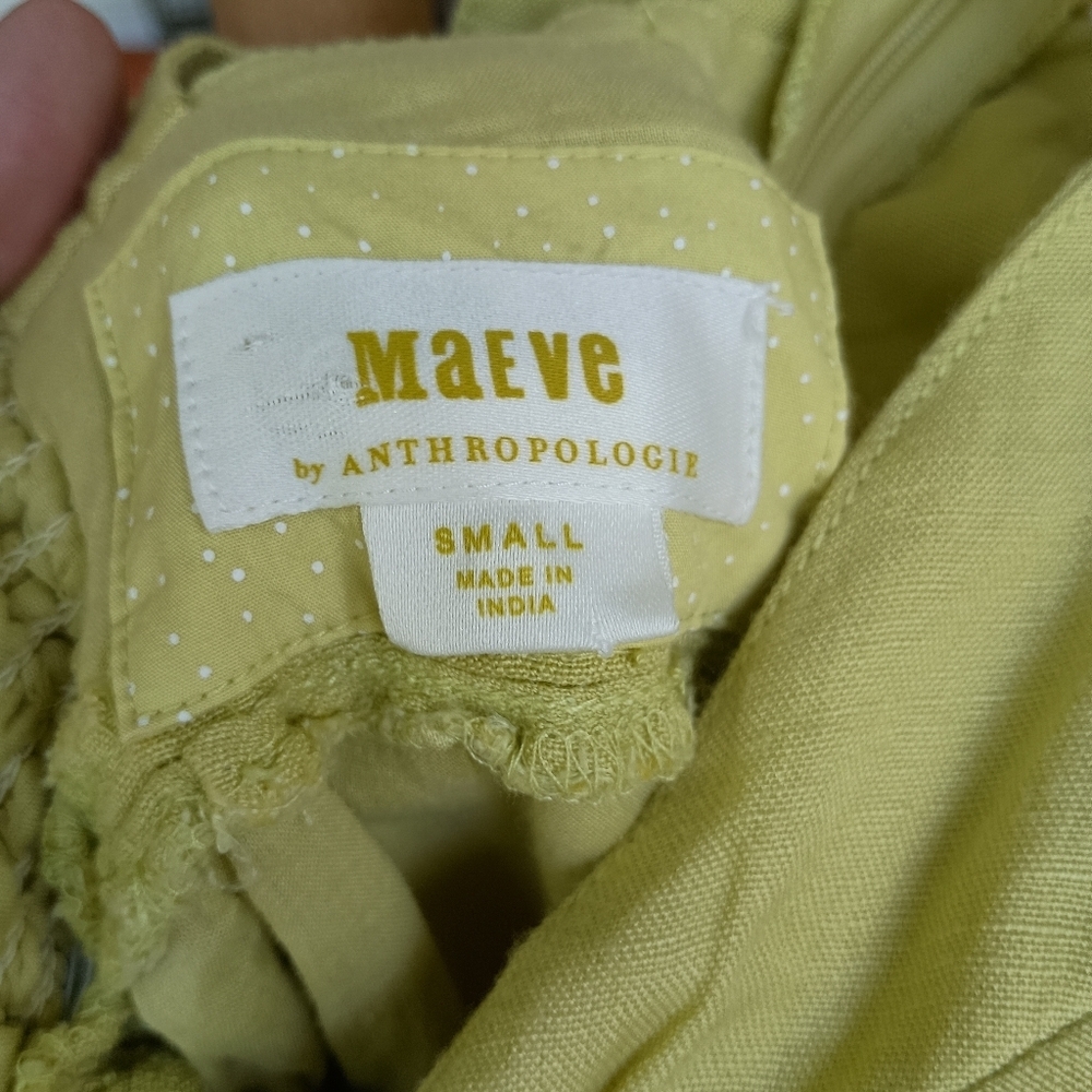 Anthropologie MAEVE Linen Cotton Dress Small - Picture 7 of 8